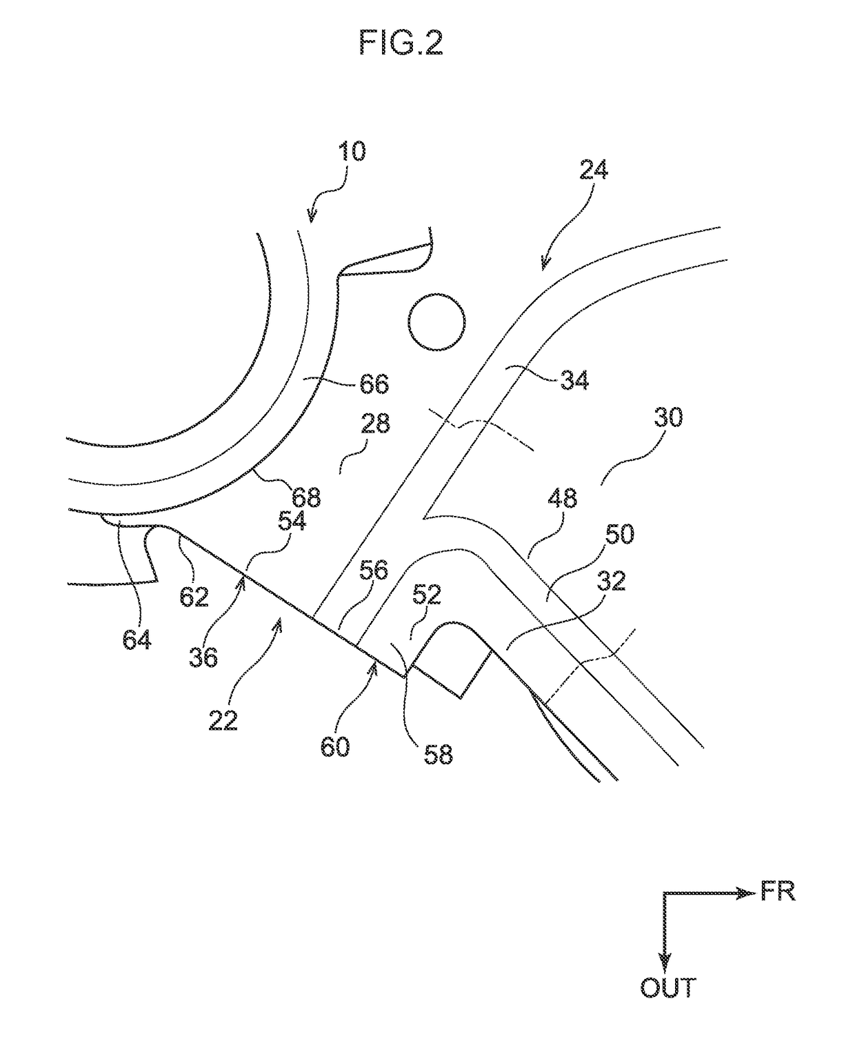 Suspension member lower arm bracket structure