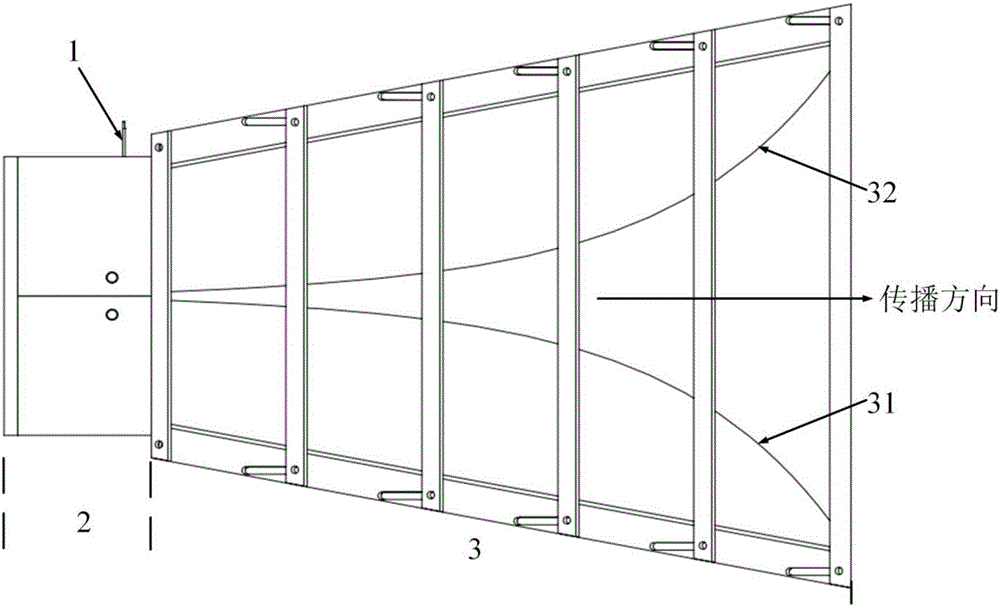 Ultra-wide-band horn antenna