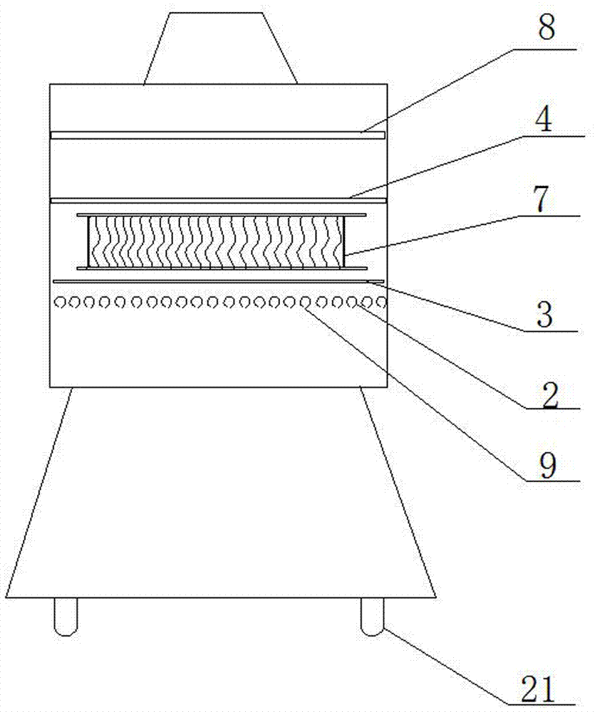 A dust removal device