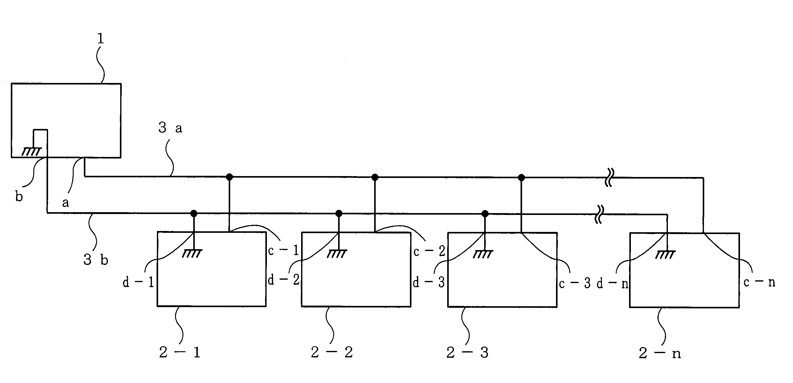 Two-wire power transmitting/receiving device and its method