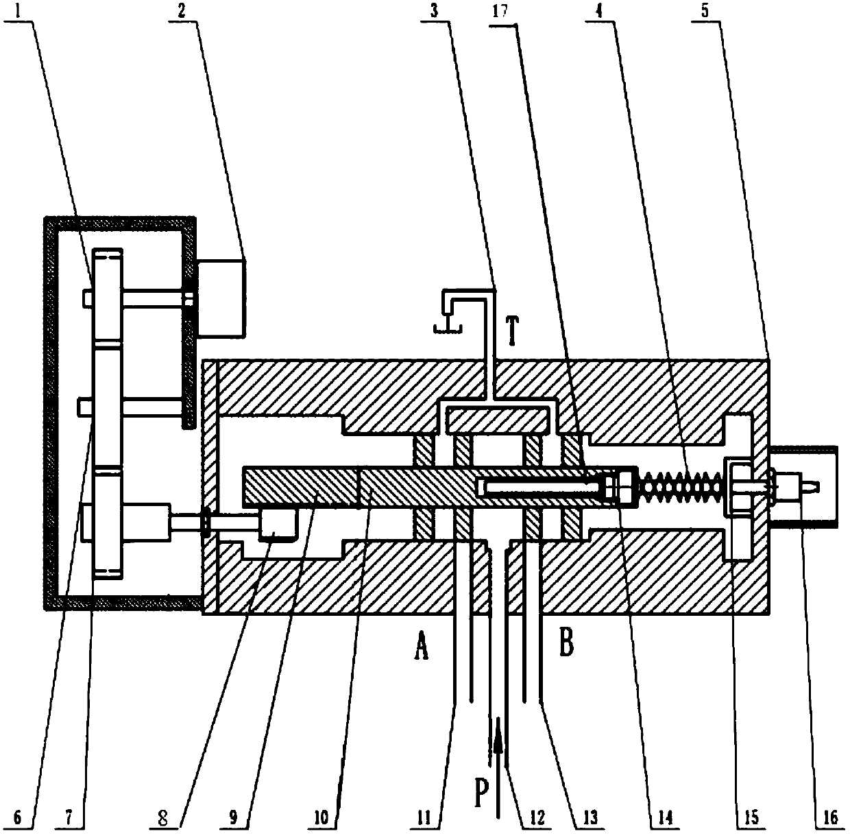 Inner drive feedback-type digital reversing valve