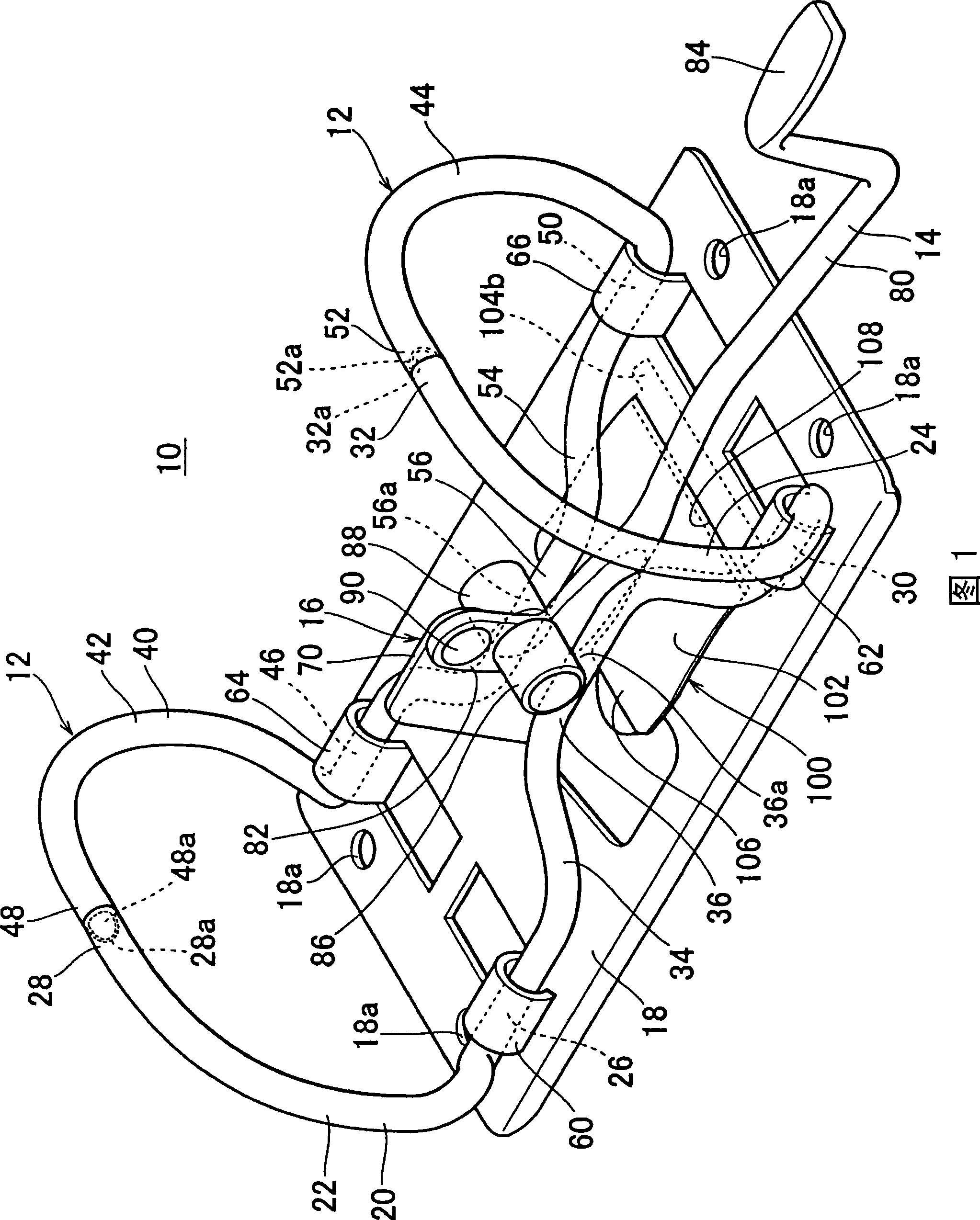 Binding device for files and binders