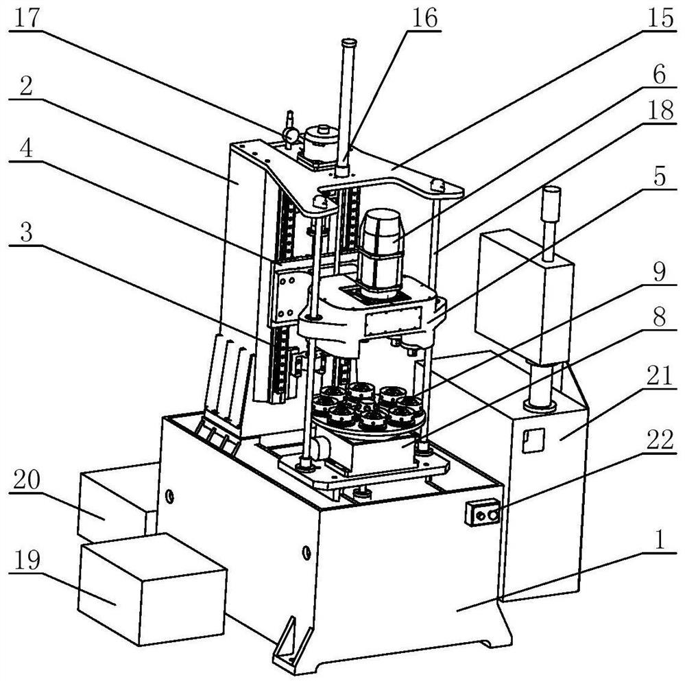 Rotary worktable and high-speed numerical control reaming and honing machine tool with same