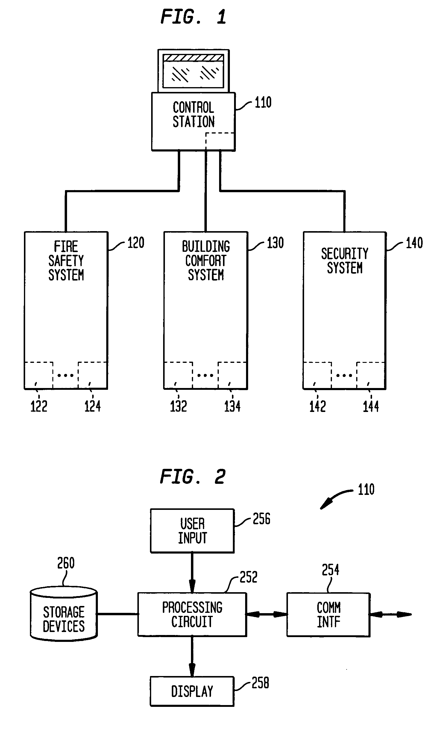 Integrated communication of building control system and fire safety system information