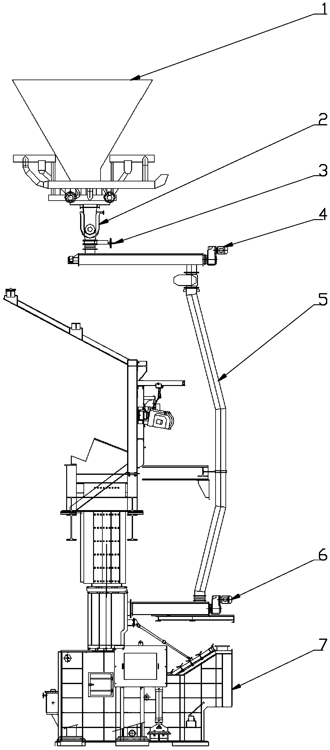 Fly ash conveying system for garbage incinerator