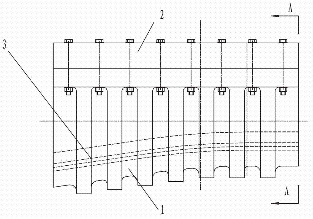 Combined splay cable sleeve for double main cables of suspension bridge