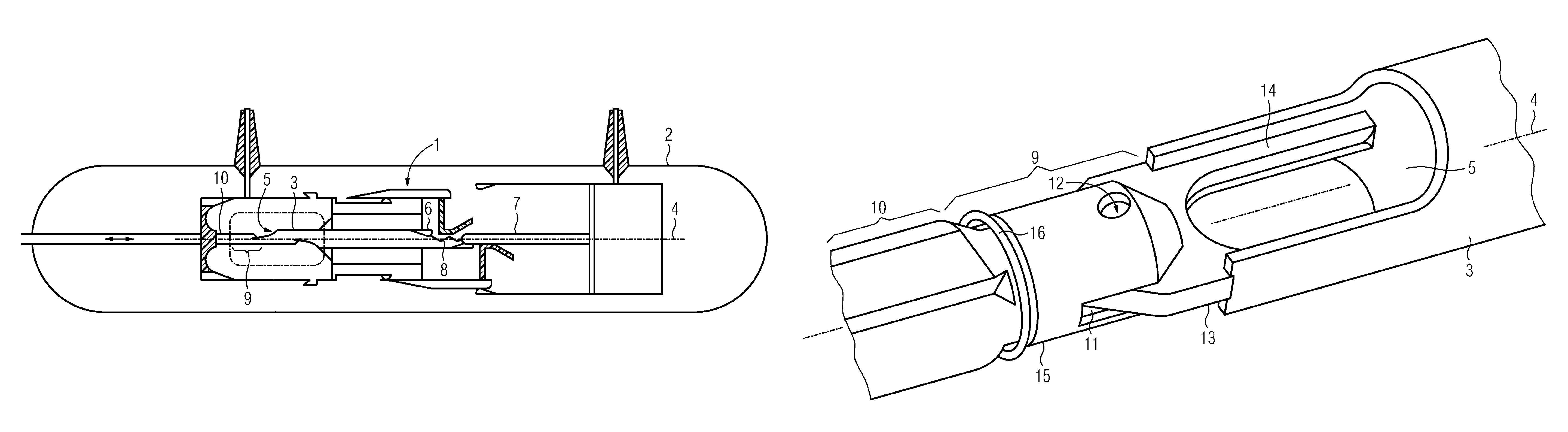 Interrupter arrangement having a movable switching tube