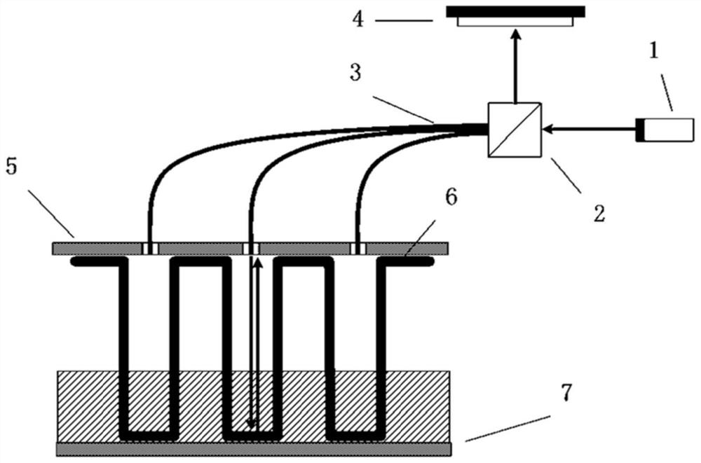 A two-phase flow state testing device for a plate-fin heat exchanger and its reconstruction method