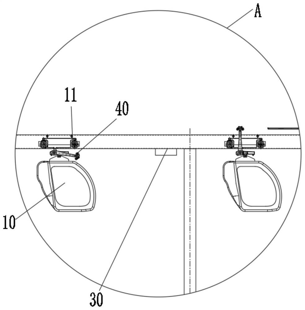 Large-angle climbing system based on micro-rail vehicle