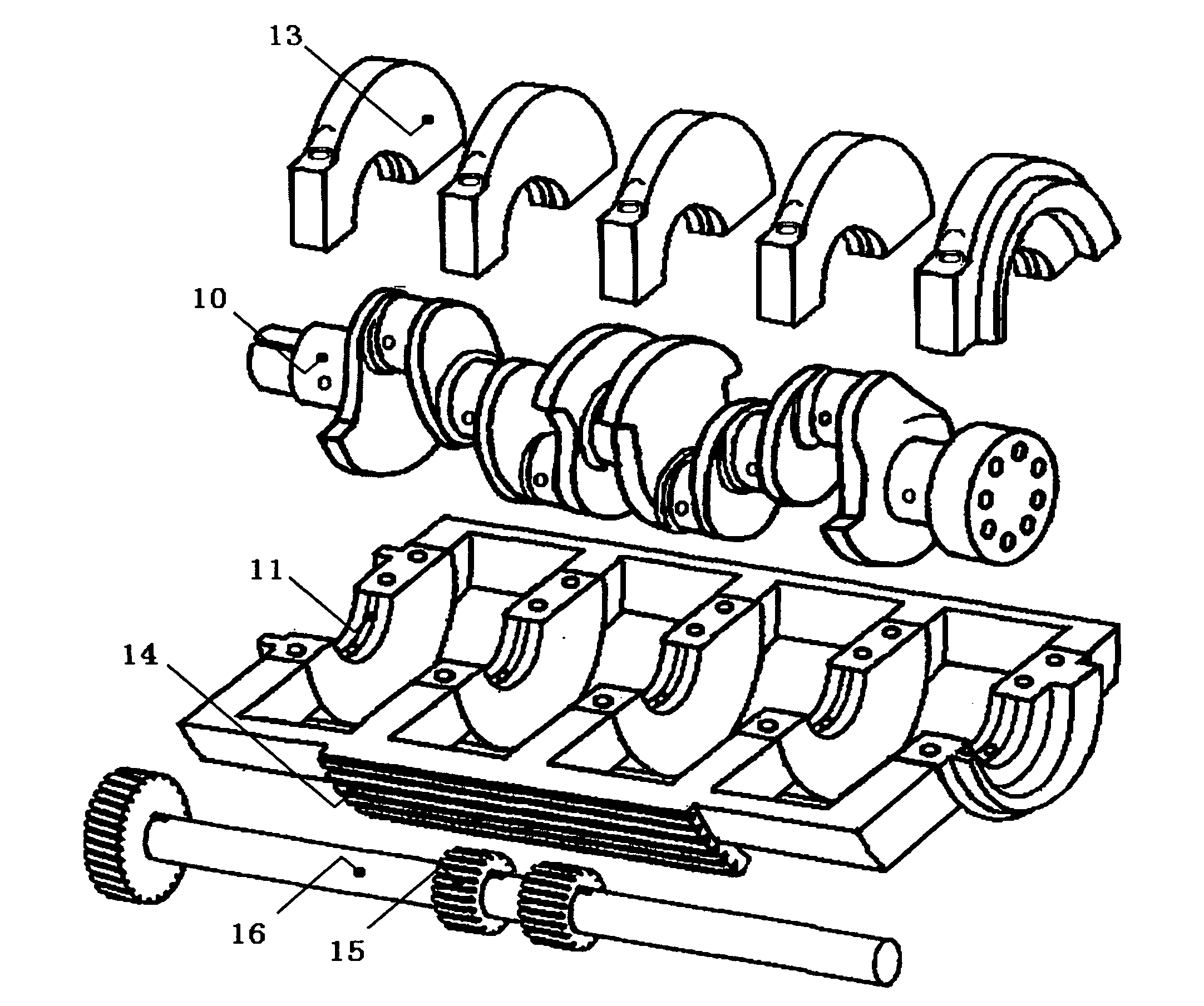 Continuously variable compression ratio engine and power output device thereof