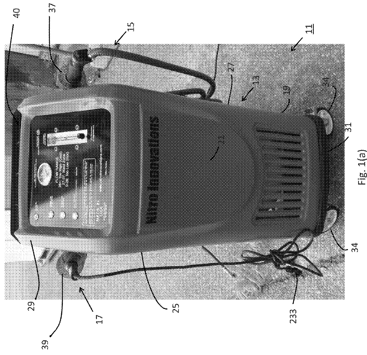 Device for welding plastic