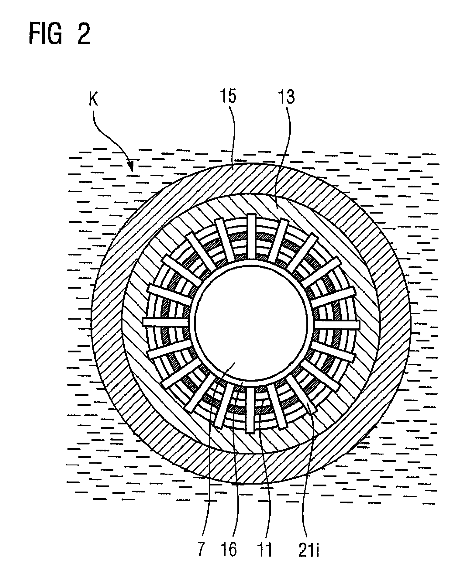 Ship propulsion system with cooling systems for the stator and rotor of the synchronous machine of the propulsion system