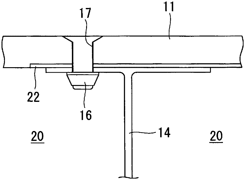 Composite tank, manufacturing method therefor, and wing