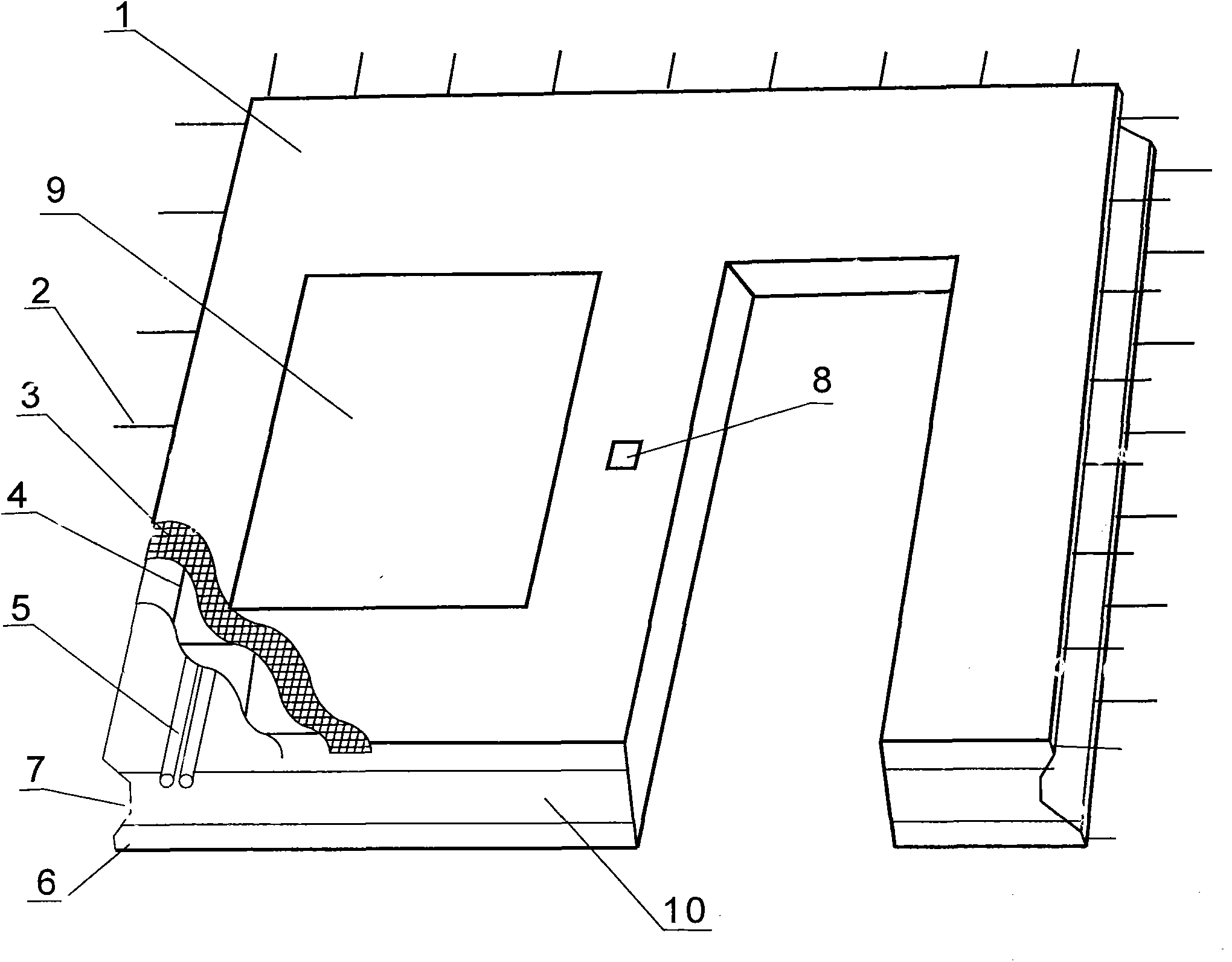 Integral load-bearing heat-insulating wall plate and production and construction technology thereof