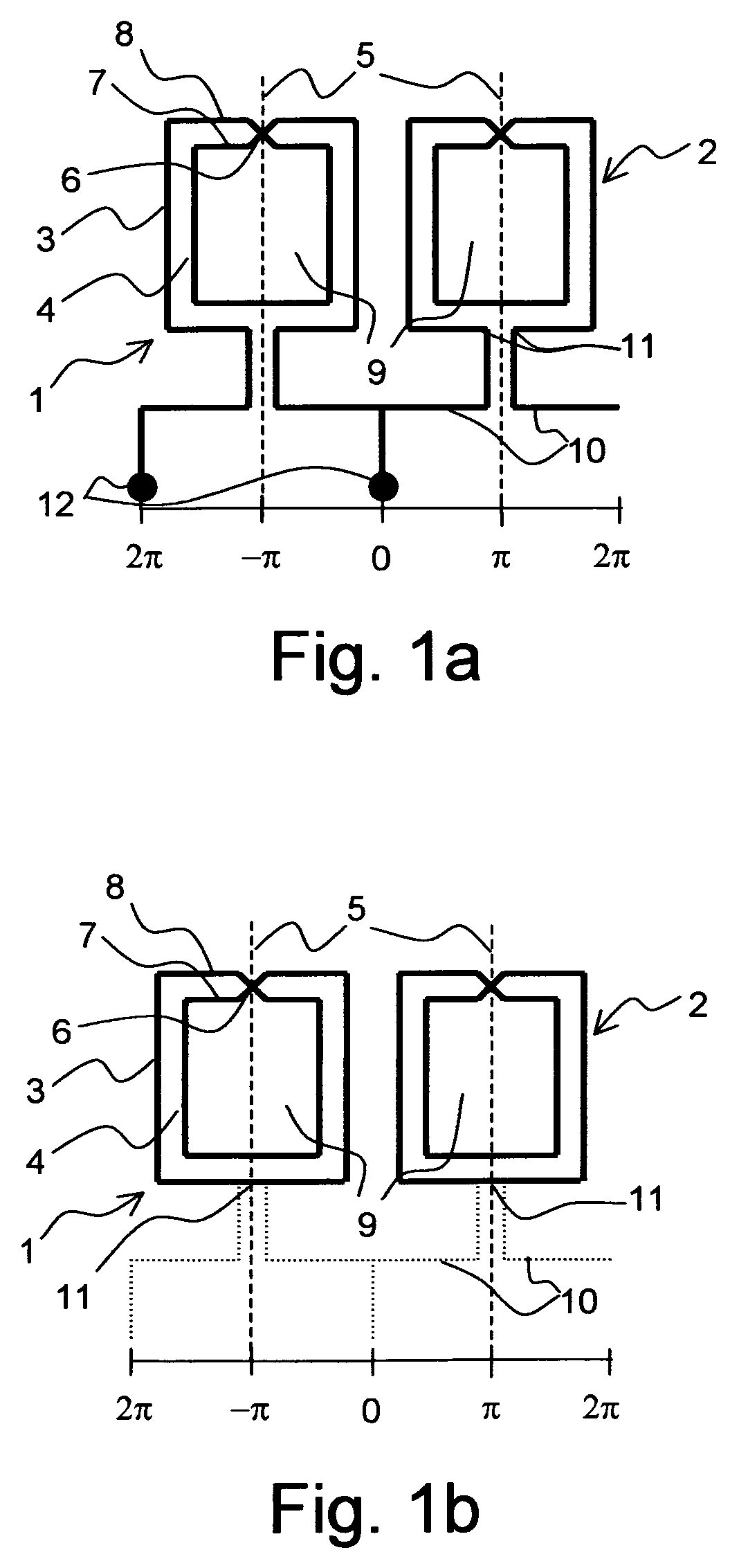 Electrically symmetric NMR coils with a plurality of windings connected in series