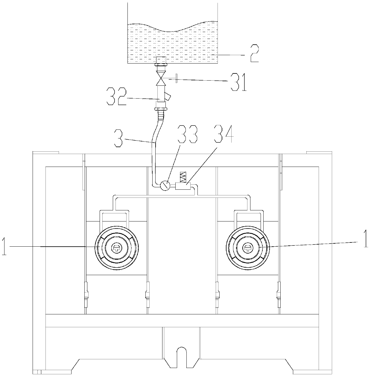 Water cooling oil-free spindle nose sealing structure for horizontal type concrete stirrer