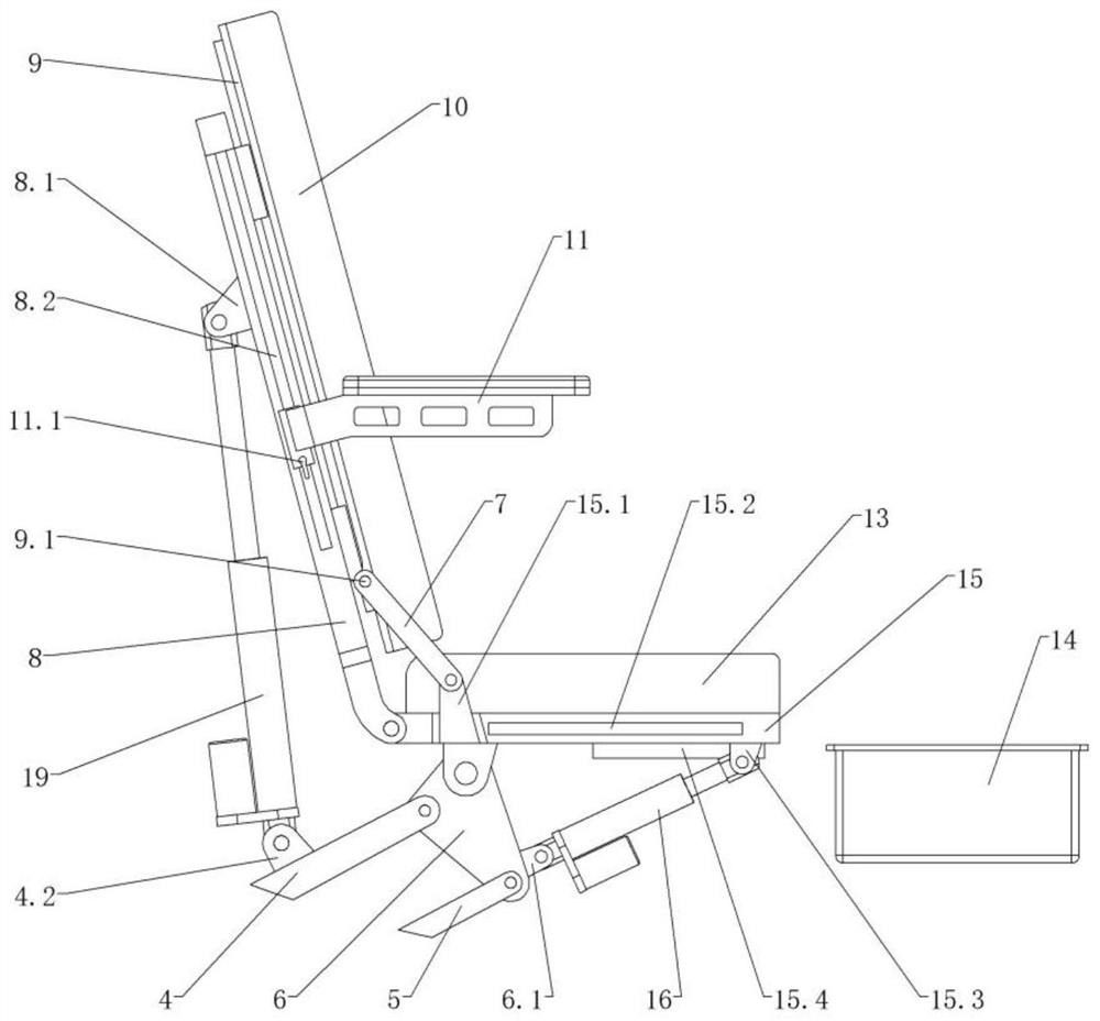 Lithotomy position operating bed