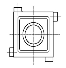 Cast and formed blade guiding frame and casting forming method thereof