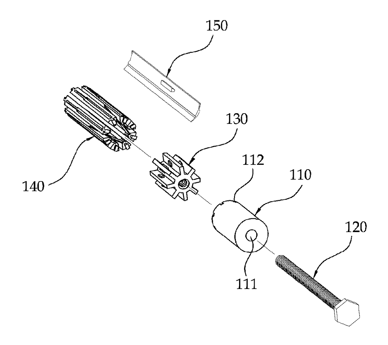 Structure having variable diameter