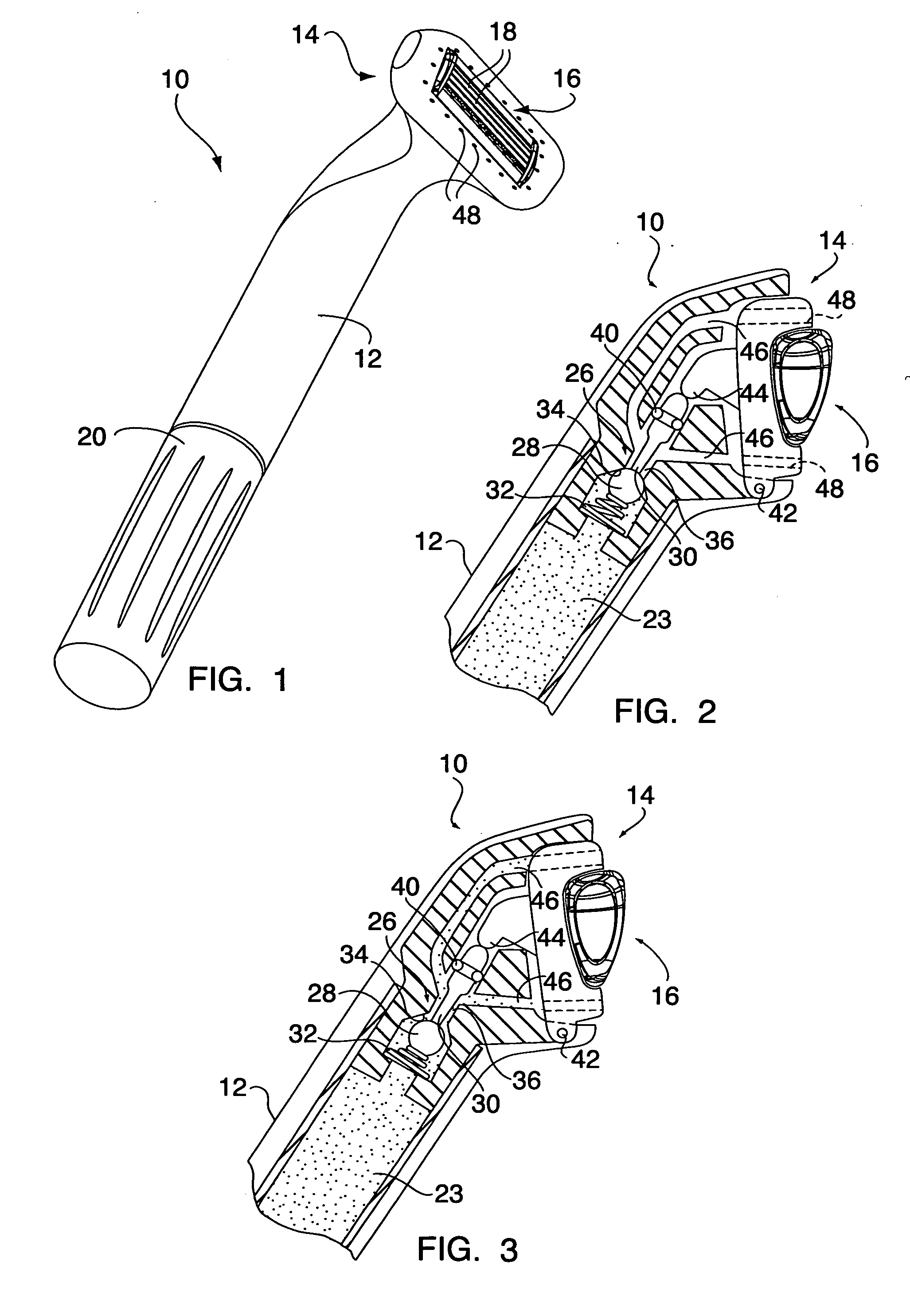 Shaving apparatus with pivot-actuated valve for delivery of shaving aid material