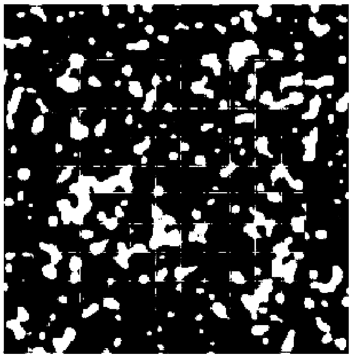 Non-contact displacement and strain measuring method based on image feature recognition technology