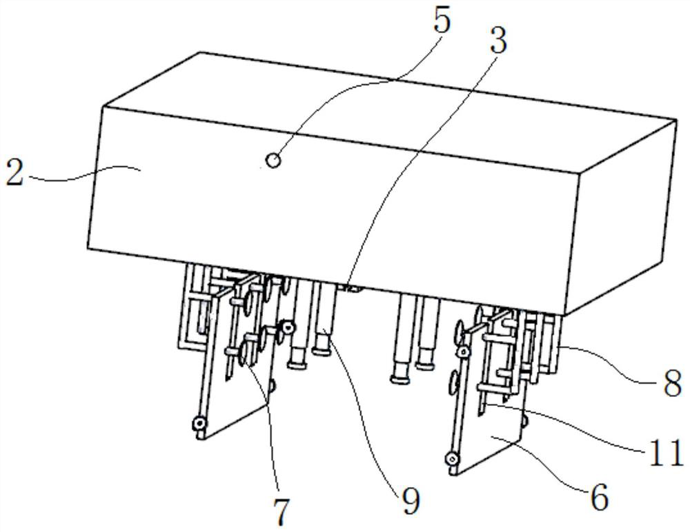 A garbage bag automatic loading and unloading machine