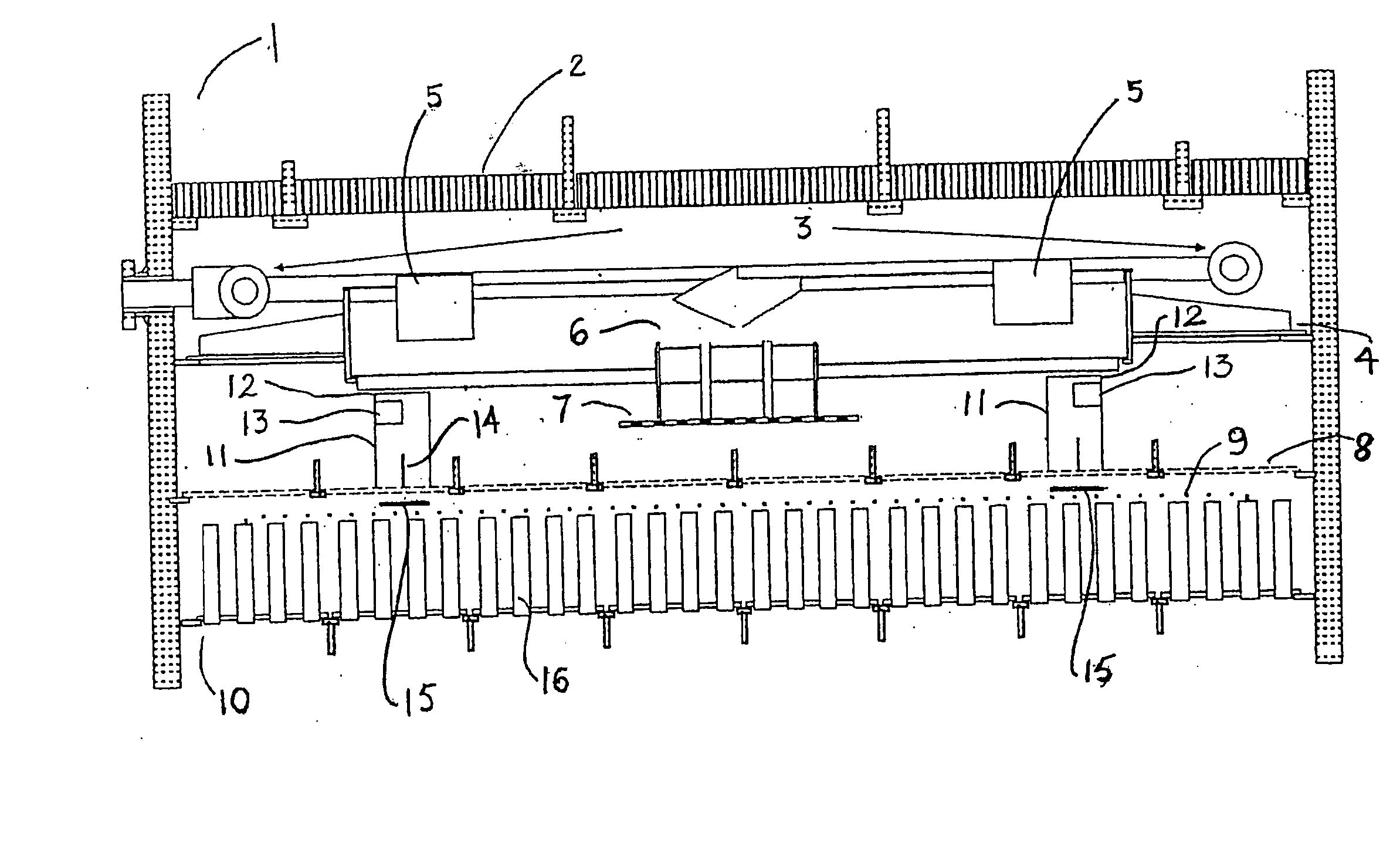 Distributor system for downflow reactors