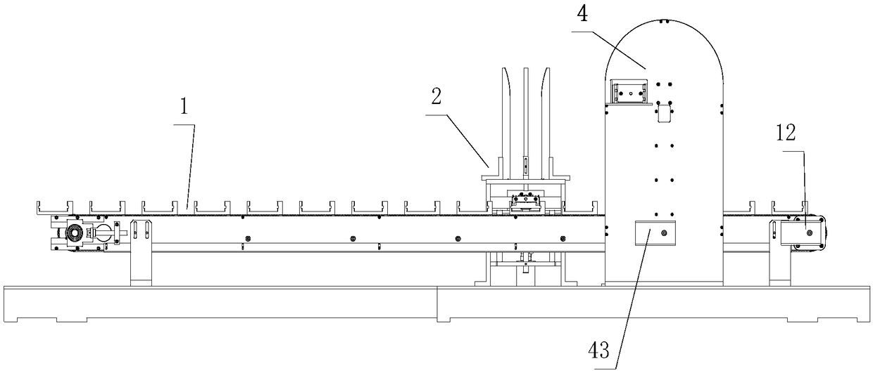 Double-layer stacking device for packaging bag arranging production line of multi-column packaging machine