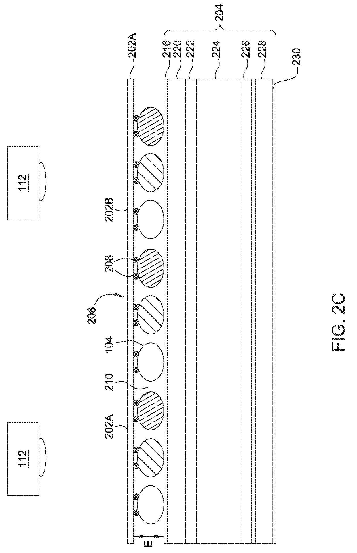 Vacuum hold-down of seamless image panel to polycarbonate protective frontplane