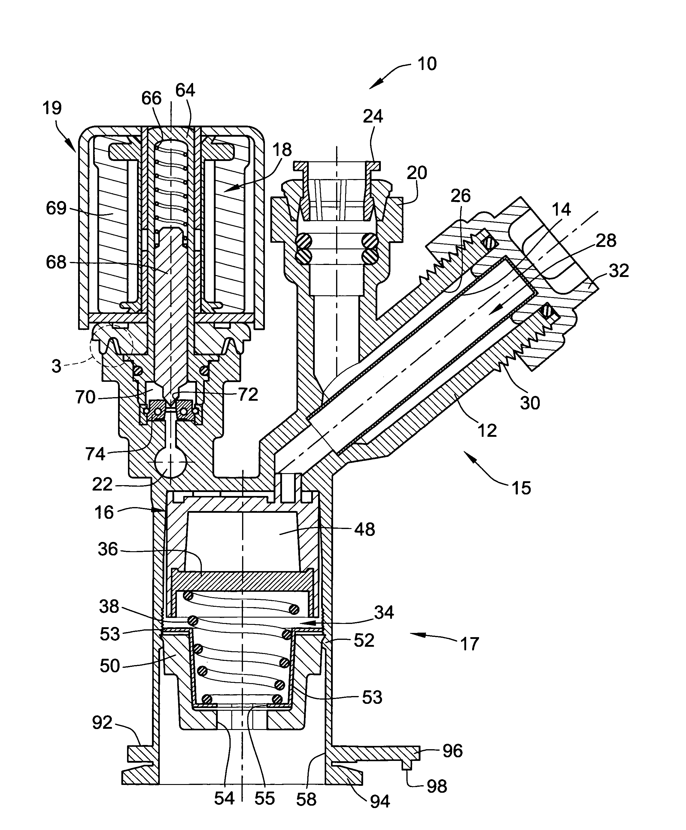 Pressure regulated solenoid valve having integral mounting structure