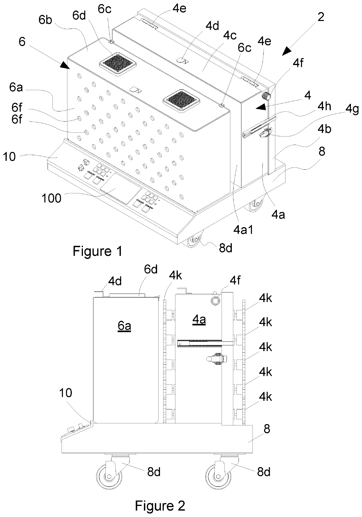 Portable washer and dryer unit for lingerie