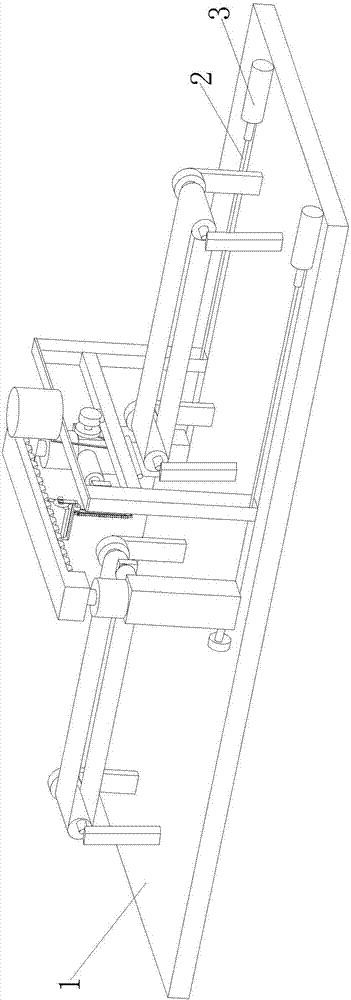 Cutting and adhesive spraying integrated machine