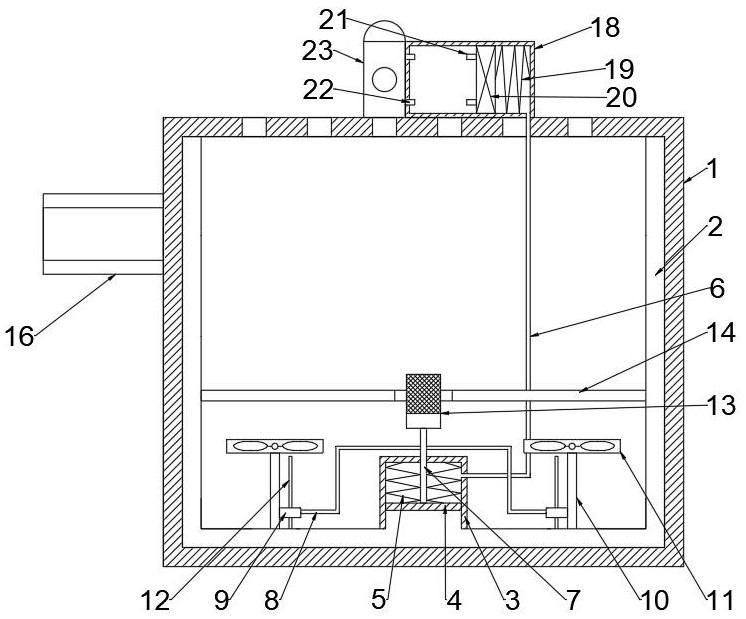 Automatic control trolley capable of self-cooling for live-line gas supplementation of SF6 (sulfur hexafluoride) equipment