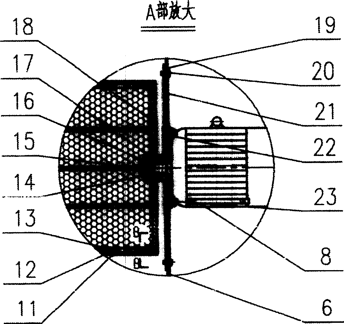 Filtration type gas separation and purification equipment with rapid moving filtering layer