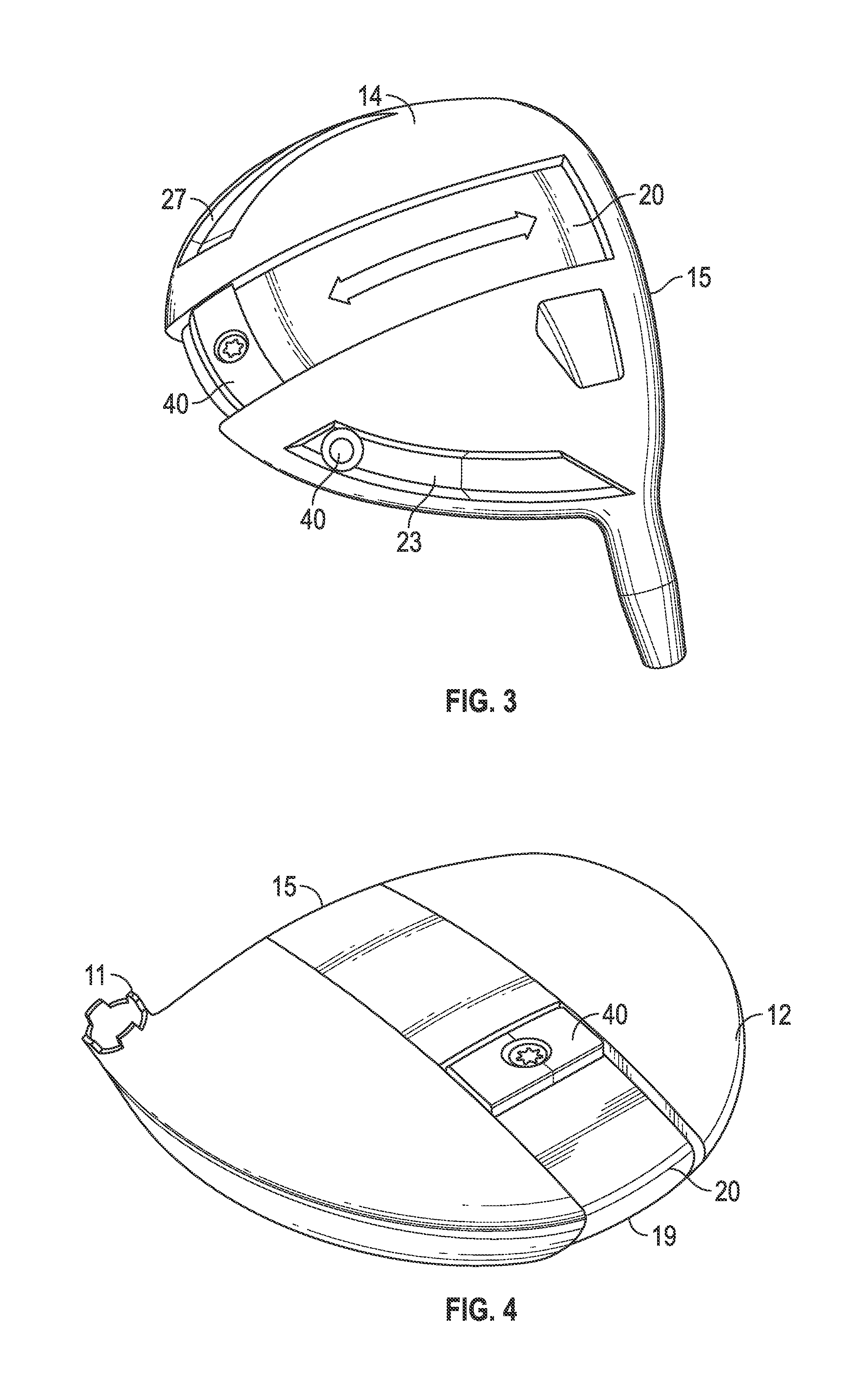 Golf club head with adjustable center of gravity