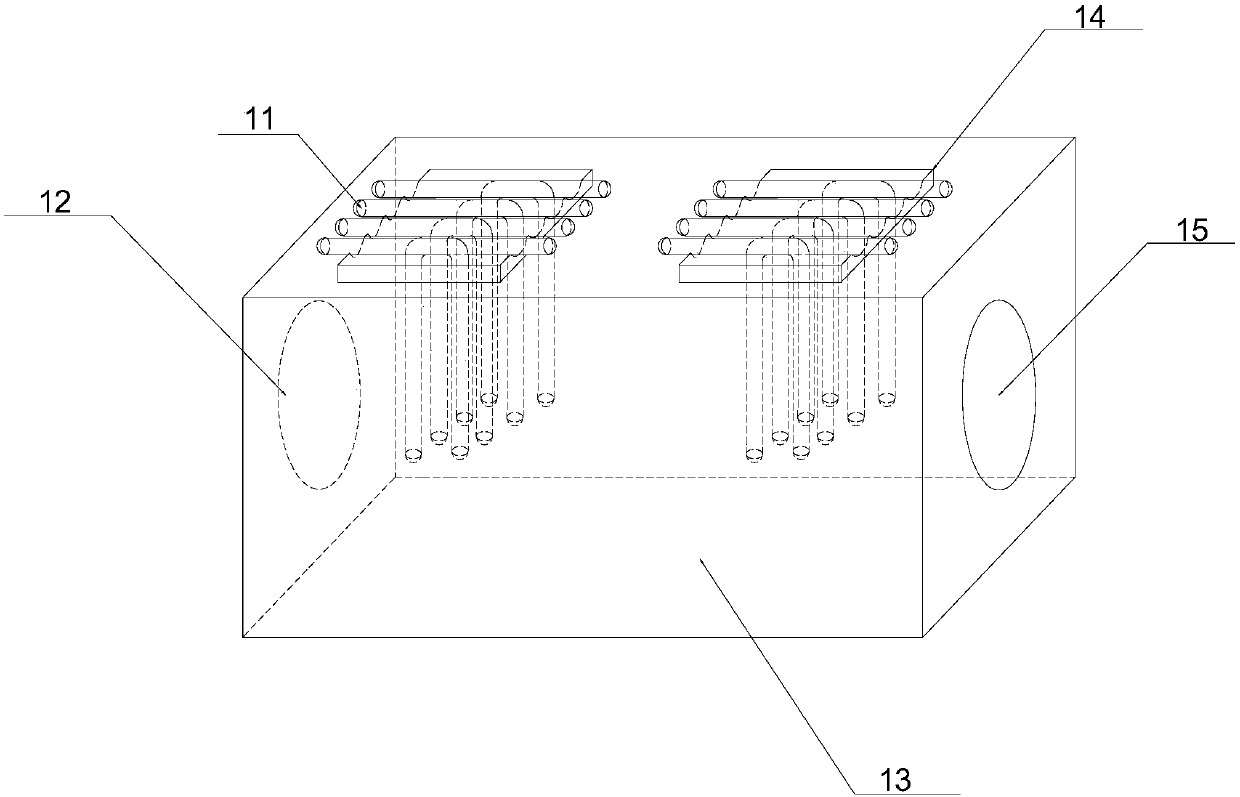 Multi-stage heat tube enhanced heat exchange ship exhaust gas waste heat temperature-difference power generation device and method