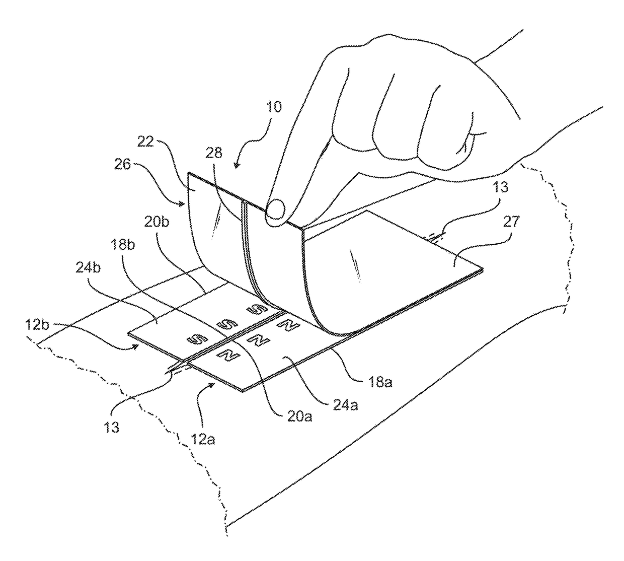 Magnetic wound closure device and method of use