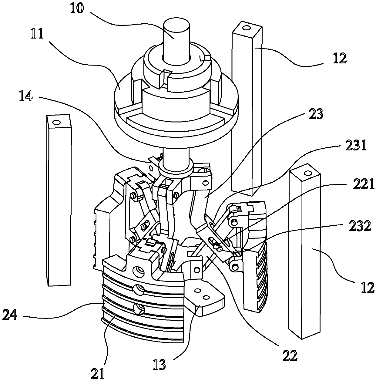 Coil delivery device for heat shrink wrapping machine