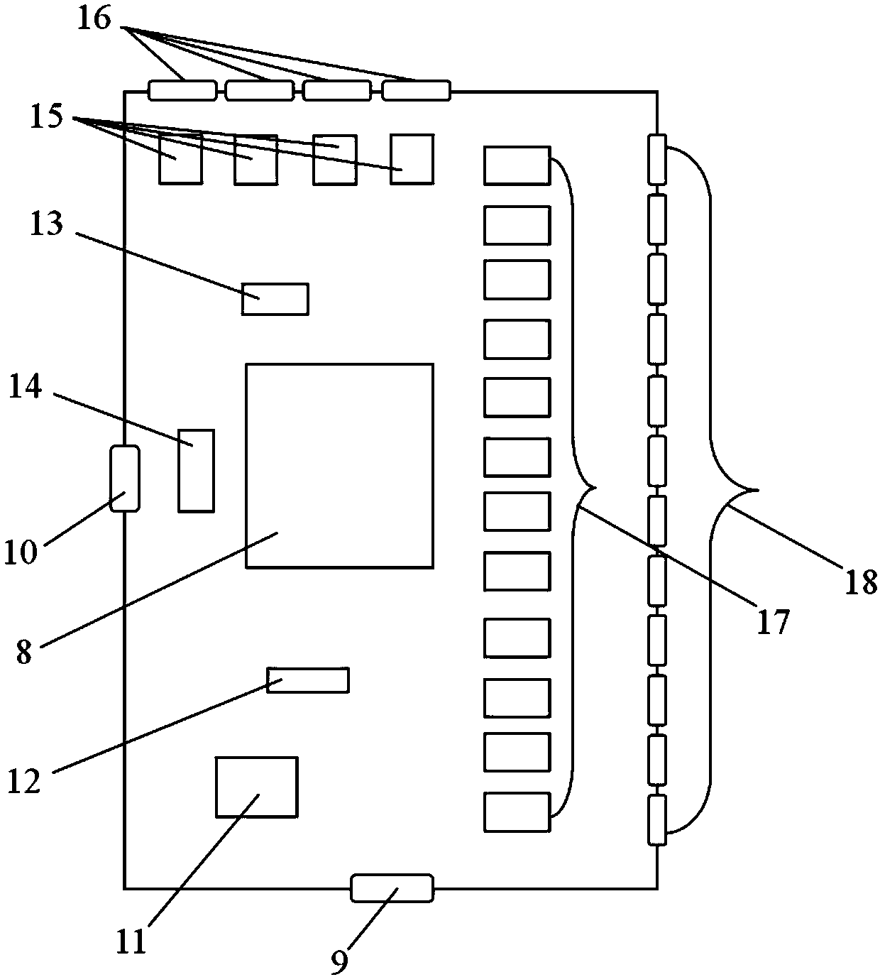 Power supply switching control device for single particle irradiation test on accelerator-simulated source