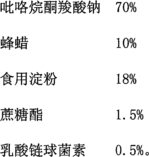 Novel food antistaling agent and preparation process thereof