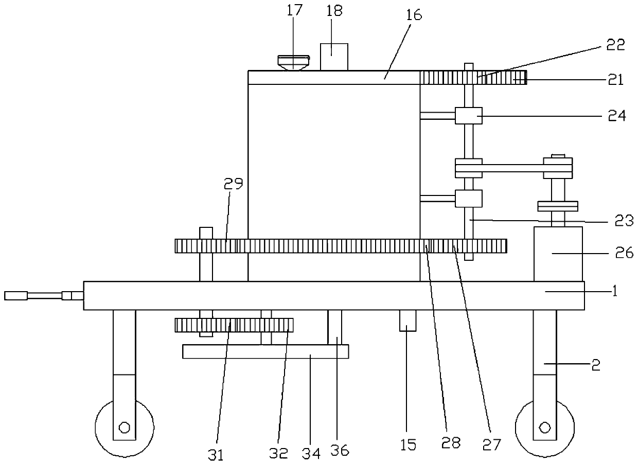 Interval fertilizer applying device convenient to use, for agricultural production