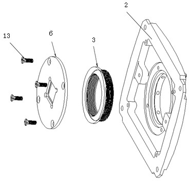 CS adapter ring fixing structure for high-definition video camera