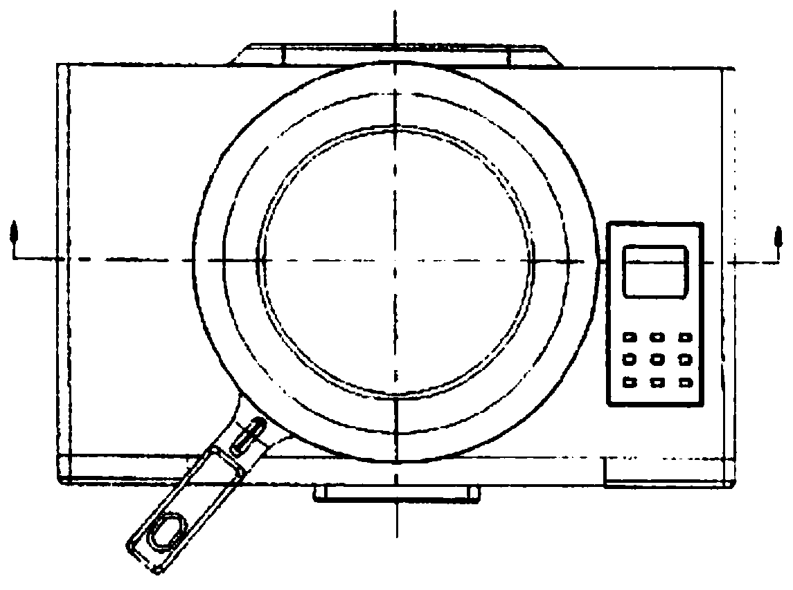 Safe flat microwave oven