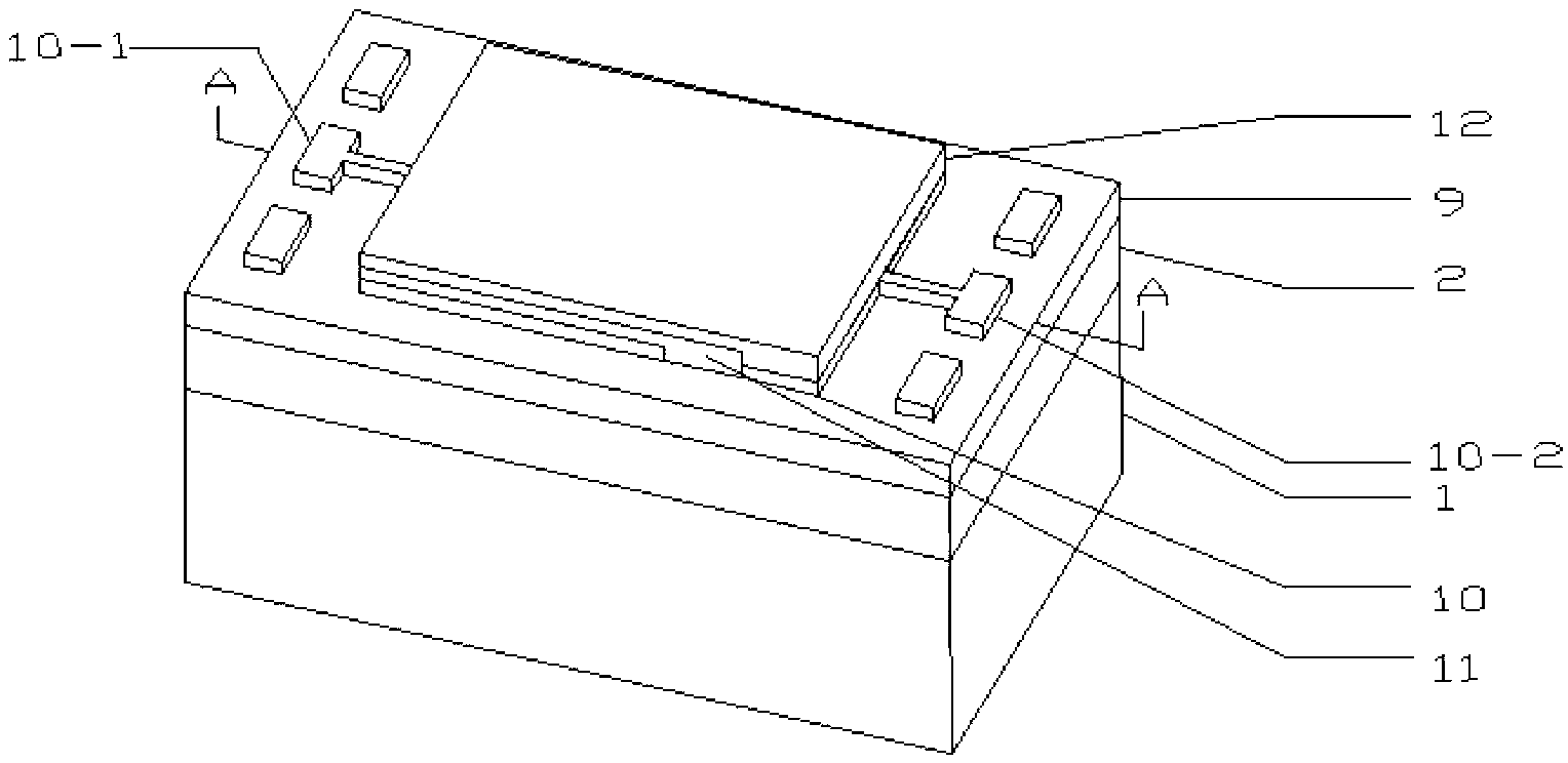 Controllable heating and defrosting capacitive type high-altitude humidity sensor and manufacturing method thereof