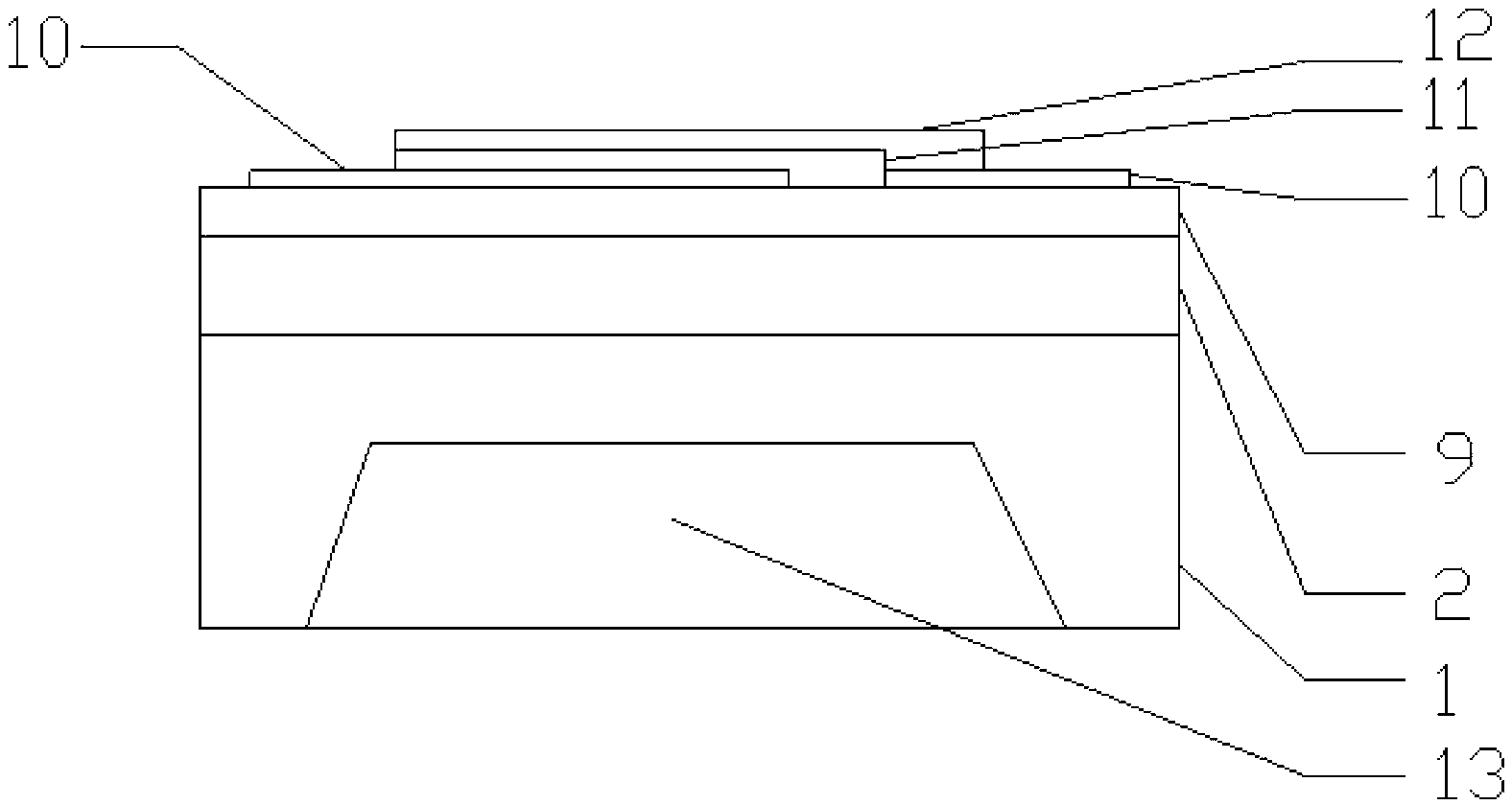 Controllable heating and defrosting capacitive type high-altitude humidity sensor and manufacturing method thereof