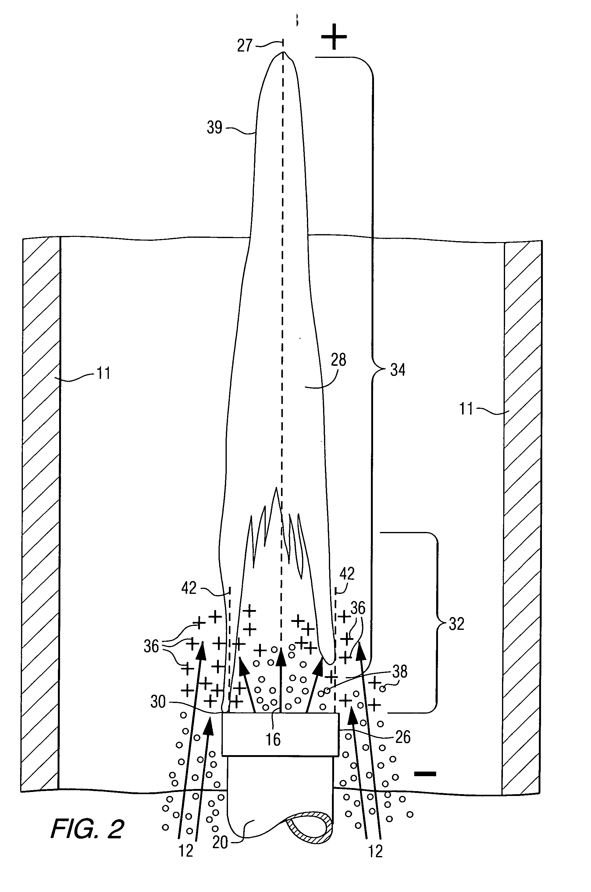 Electric flame control using corona discharge enhancement