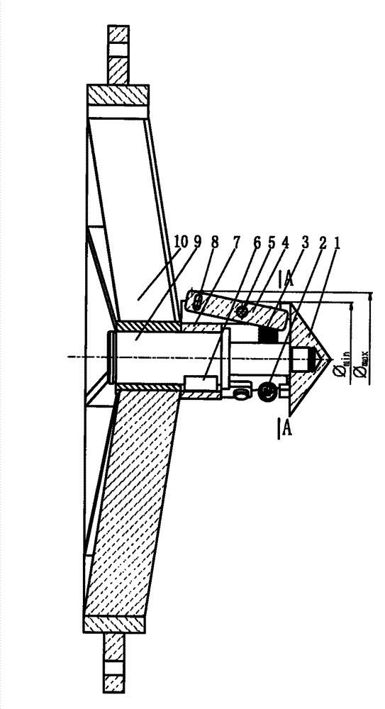 Baboon drum-centering mechanism for bamboo breaking machine