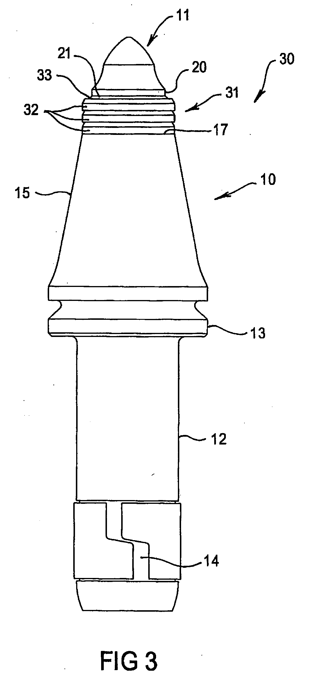 Rotary cutting bit having spark suppression sleeve