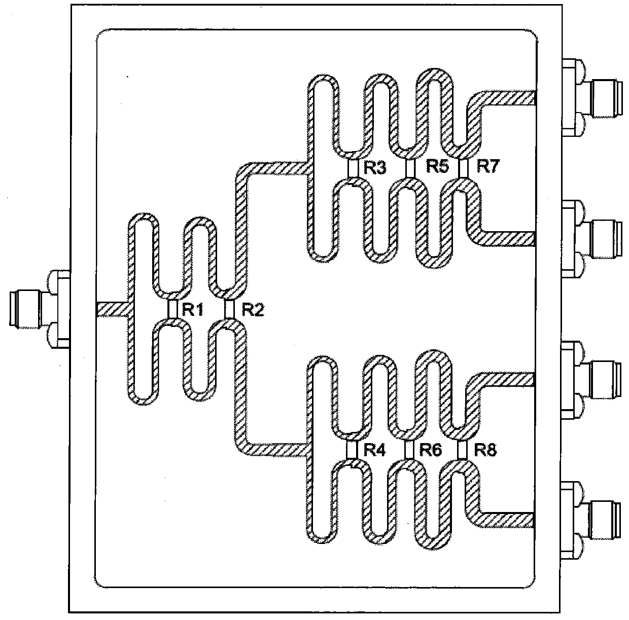 A Novel Broadband Radial Curved Gradient Ridge Spatial Power Divider/Combiner