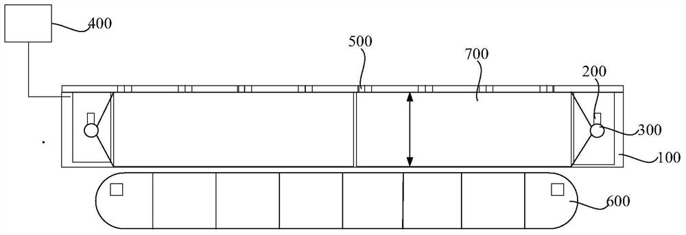 Rocker arm type platform gap intelligent monitoring alarm method and system and electronic equipment